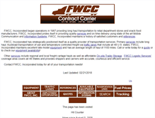 Tablet Screenshot of fwccinc.com